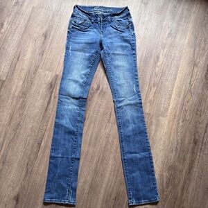 dELiA*s Women's Straight Leg Blue Jeans - Size 0 T